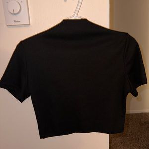 SHEIN Women’s Mock Neck Ribbed Crop Top